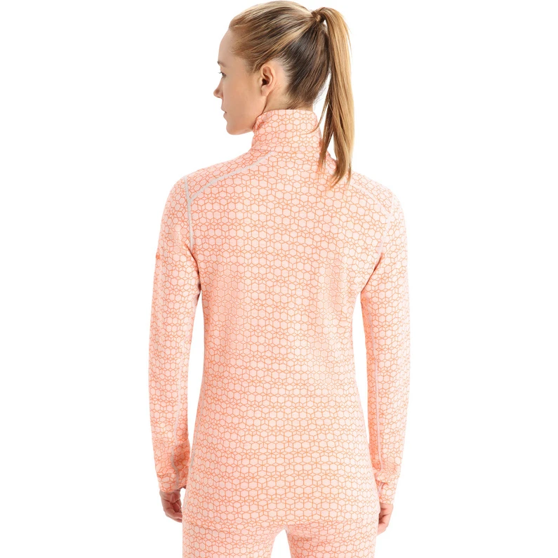 Icebreaker Dames 250 Vertex Alpine Geo Half Zip Longsleeve 8 Icebreaker Dames 250 Vertex Alpine Geo Half Zip Longsleeve - Afbeelding 6